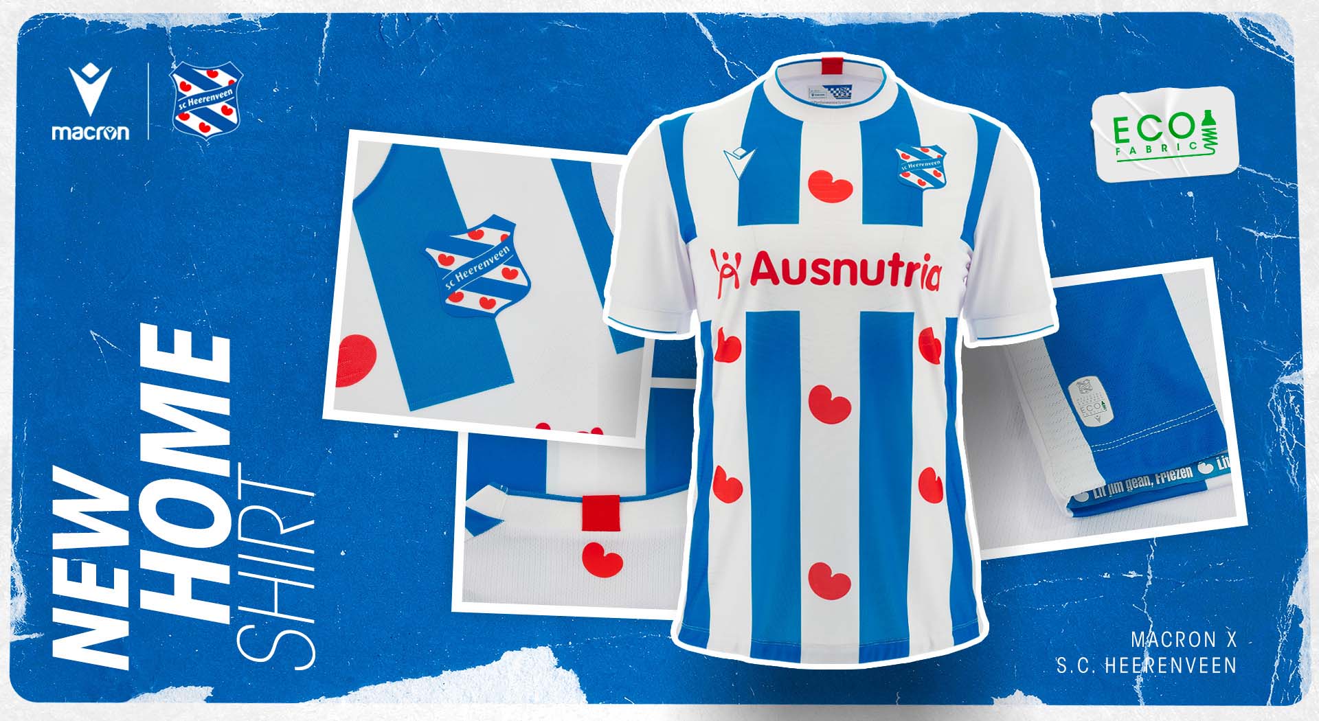 I simboli e l’identità della Frisia sulle nuove maglie Home dell’SC Heerenveen